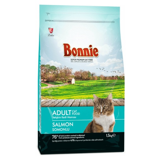 [PC02593] Bonnie Cat Adult Salmon 1.5Kg