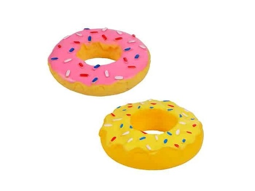 [PC02655] Toy Rubber Doughnut Squeaky With Nail Art