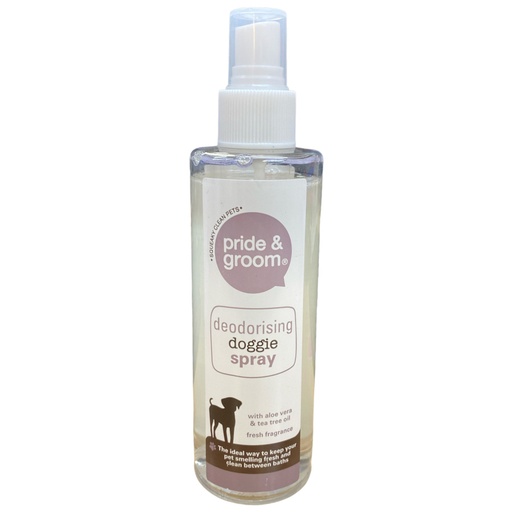 [PC02772] Pride & Groom Deodorising Goggie Spray 200ml