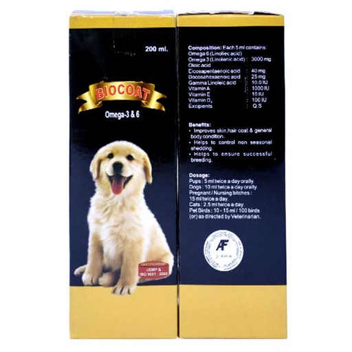 Biocoat Omega - 3 & 6  200ml