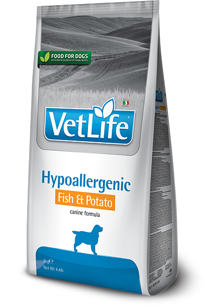 [PC02569] Vet Life Hypoallergenic Fish & Potato Canine Formula 2Kg, Rs.9,130.00
